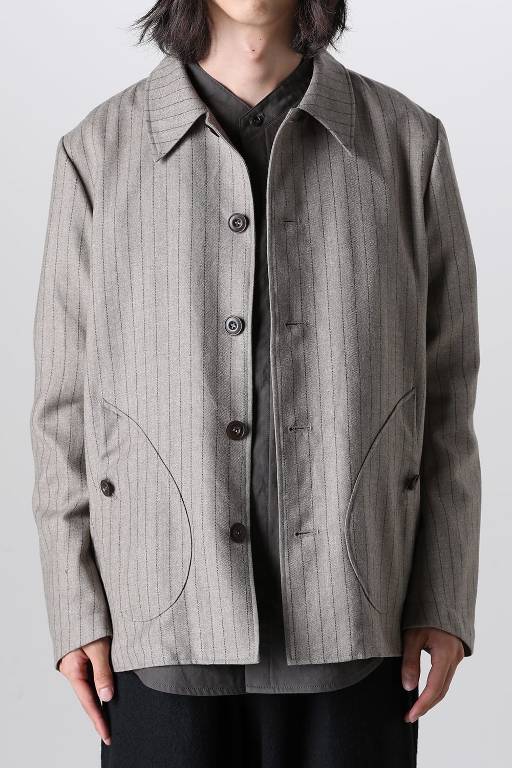 patch pocket blouson - C