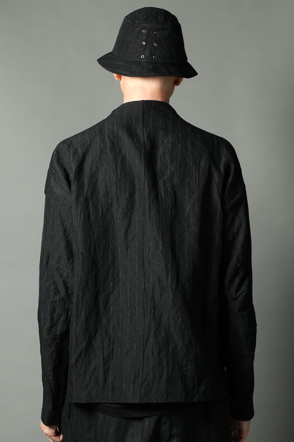 Jacket cotton linen metal shrink