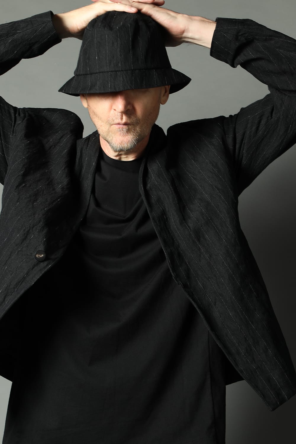 Jacket cotton linen metal shrink