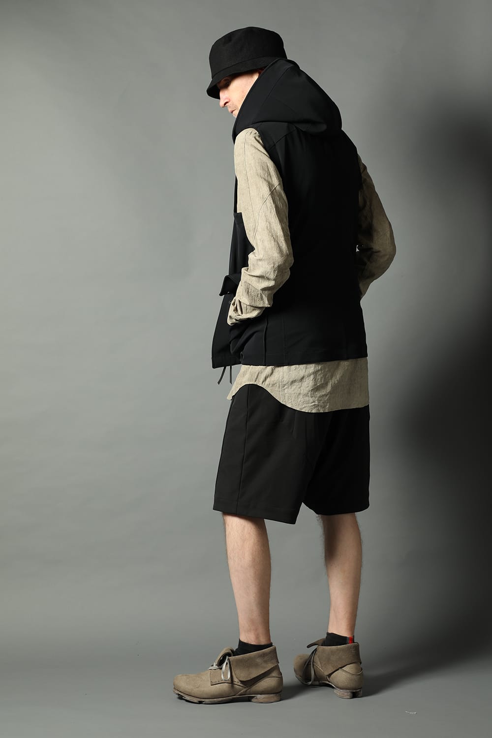 Shirt cotton / linen cold dyed