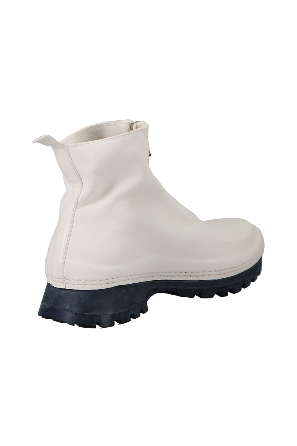 Front Zip Sneakers Boots-Horse Full Grain Leather