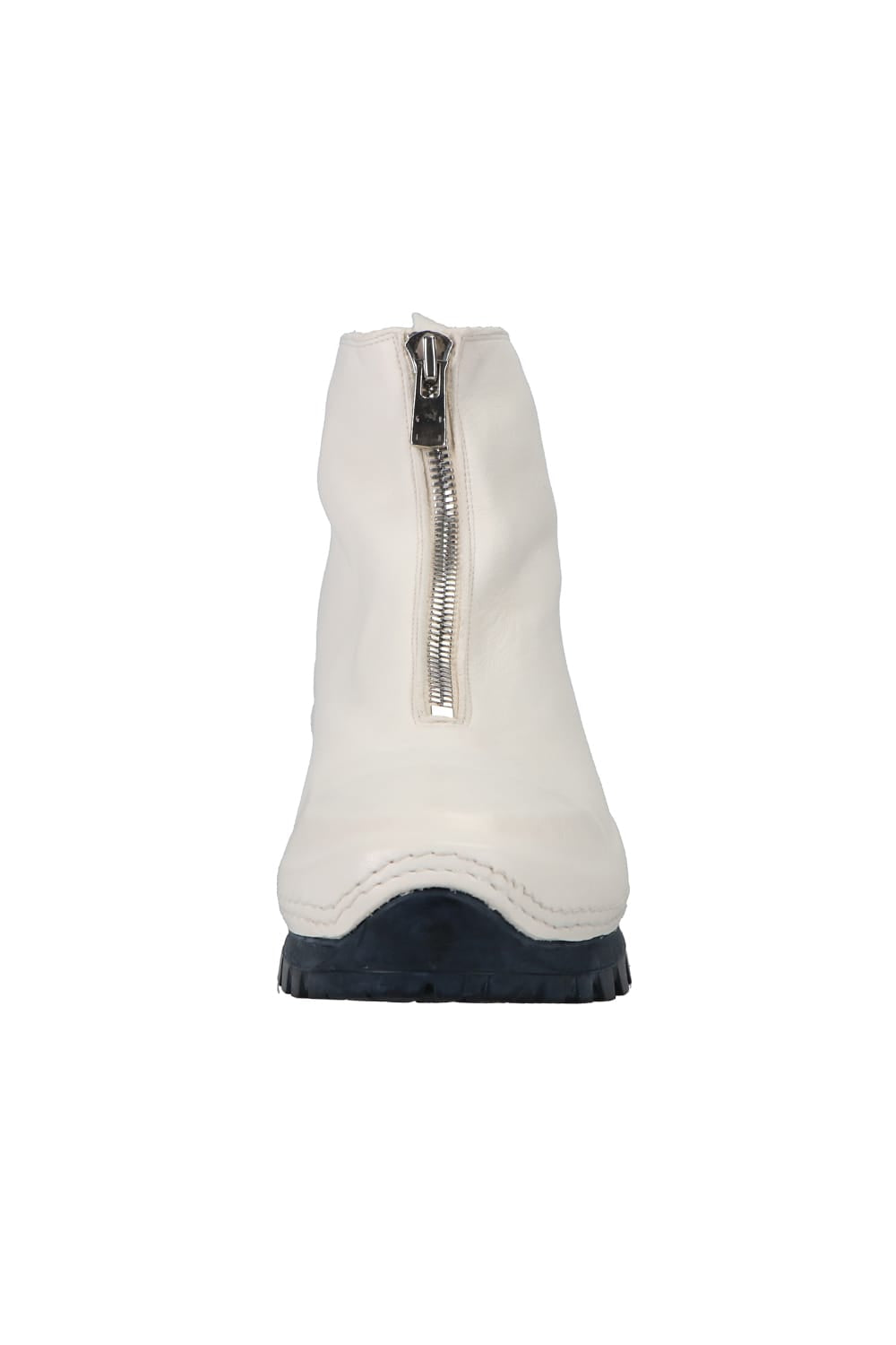 Front Zip Sneakers Boots-Horse Full Grain Leather