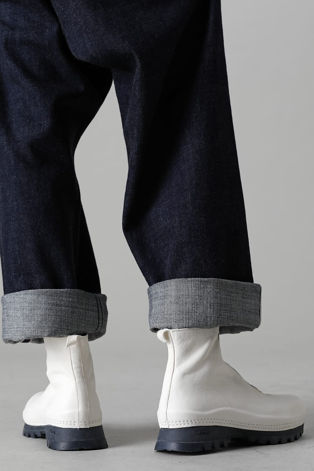 Front Zip Sneakers Boots-Horse Full Grain Leather