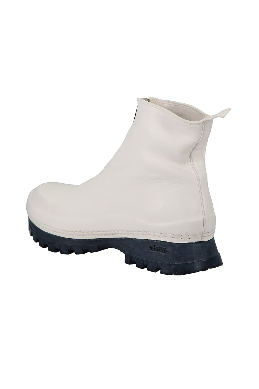 Front Zip Sneakers Boots-Horse Full Grain Leather