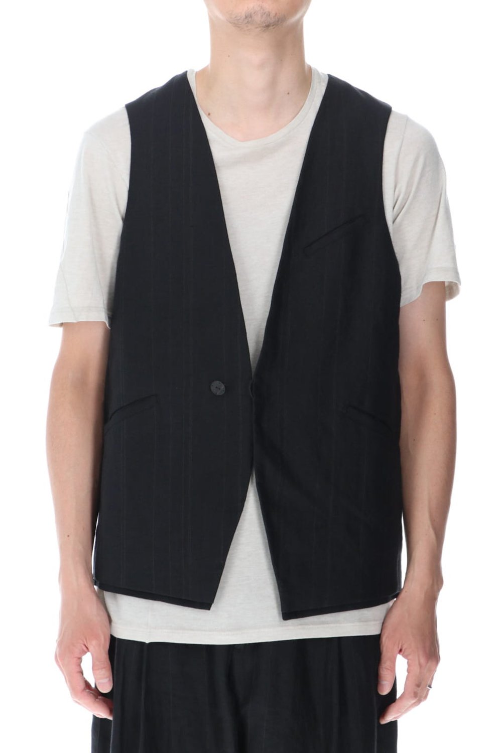 Vest Ramie stripe