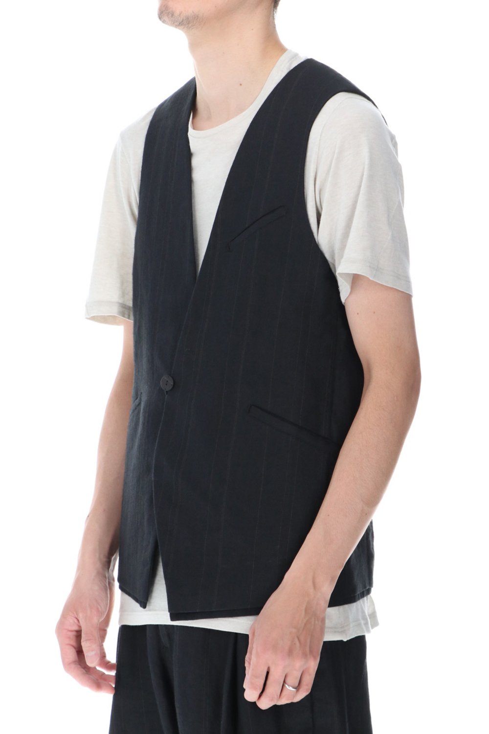 Vest Ramie stripe