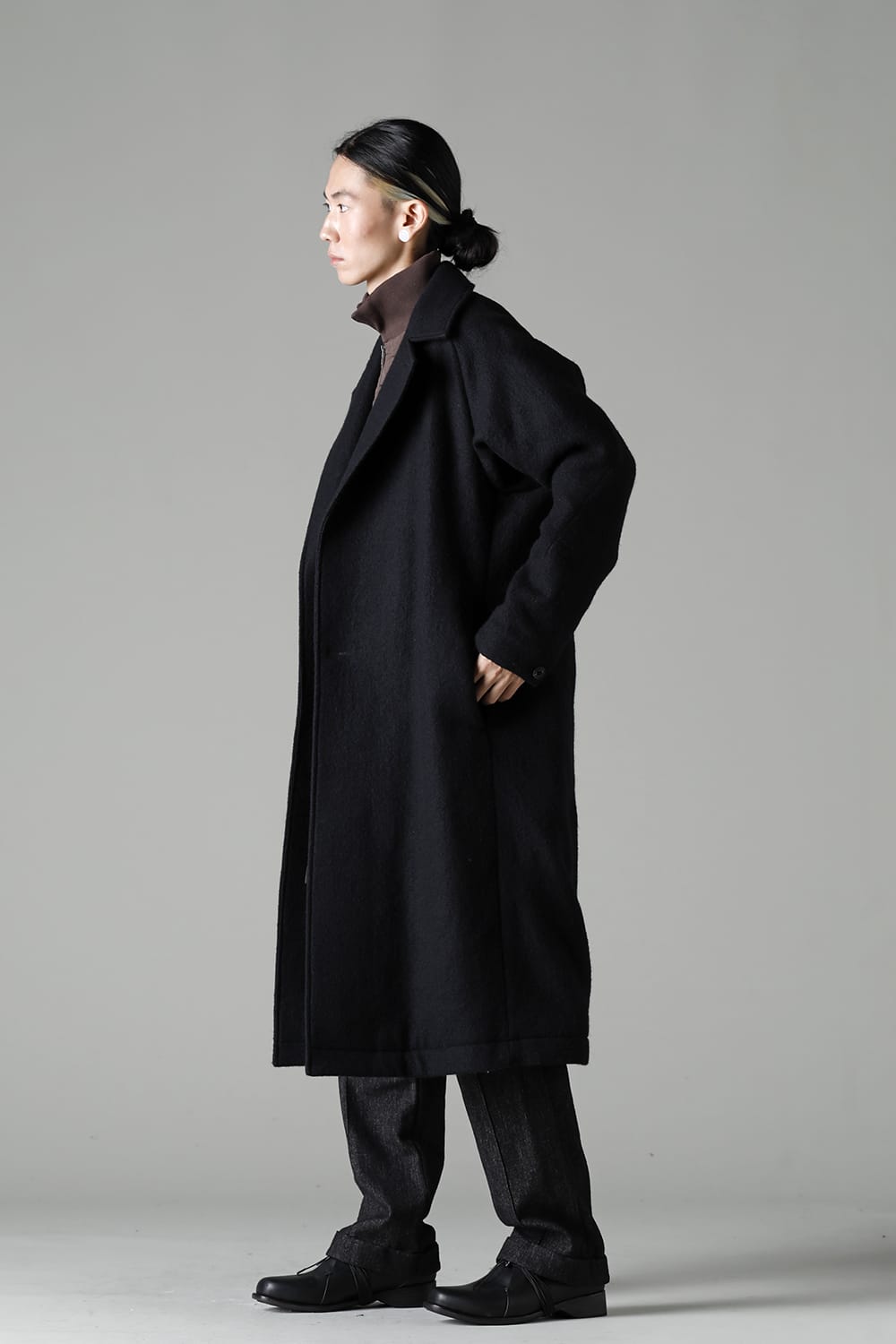 ロング ベスト キルト シルク / コットン