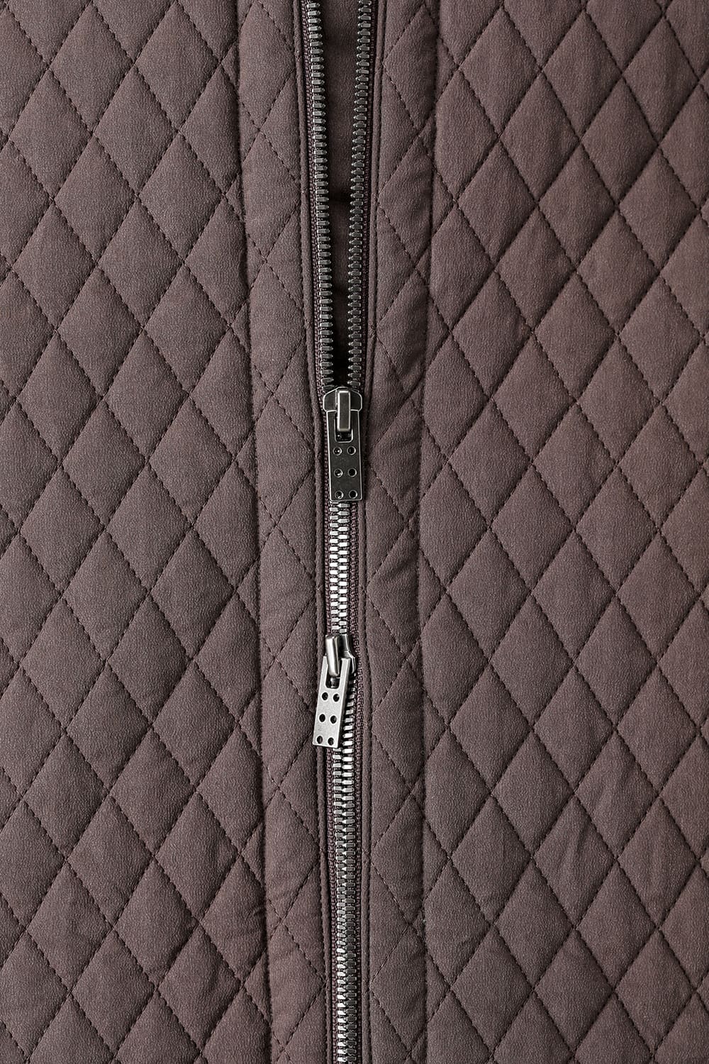 ロング ベスト キルト シルク / コットン