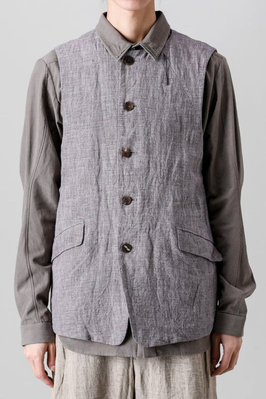 Vest Ramie Vintage Blue