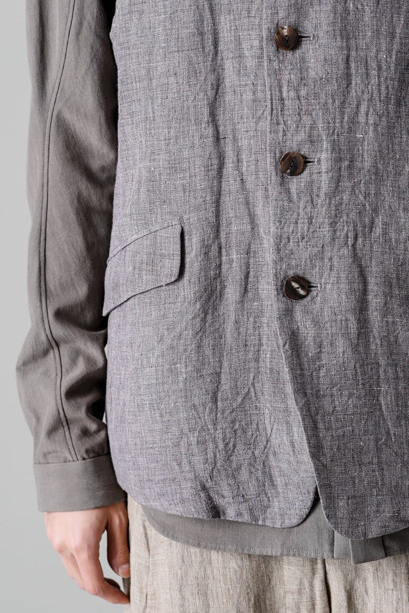 Vest Ramie Vintage Blue