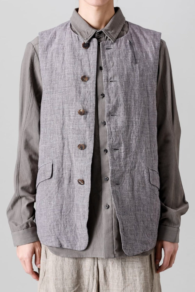 Vest Ramie Vintage Blue