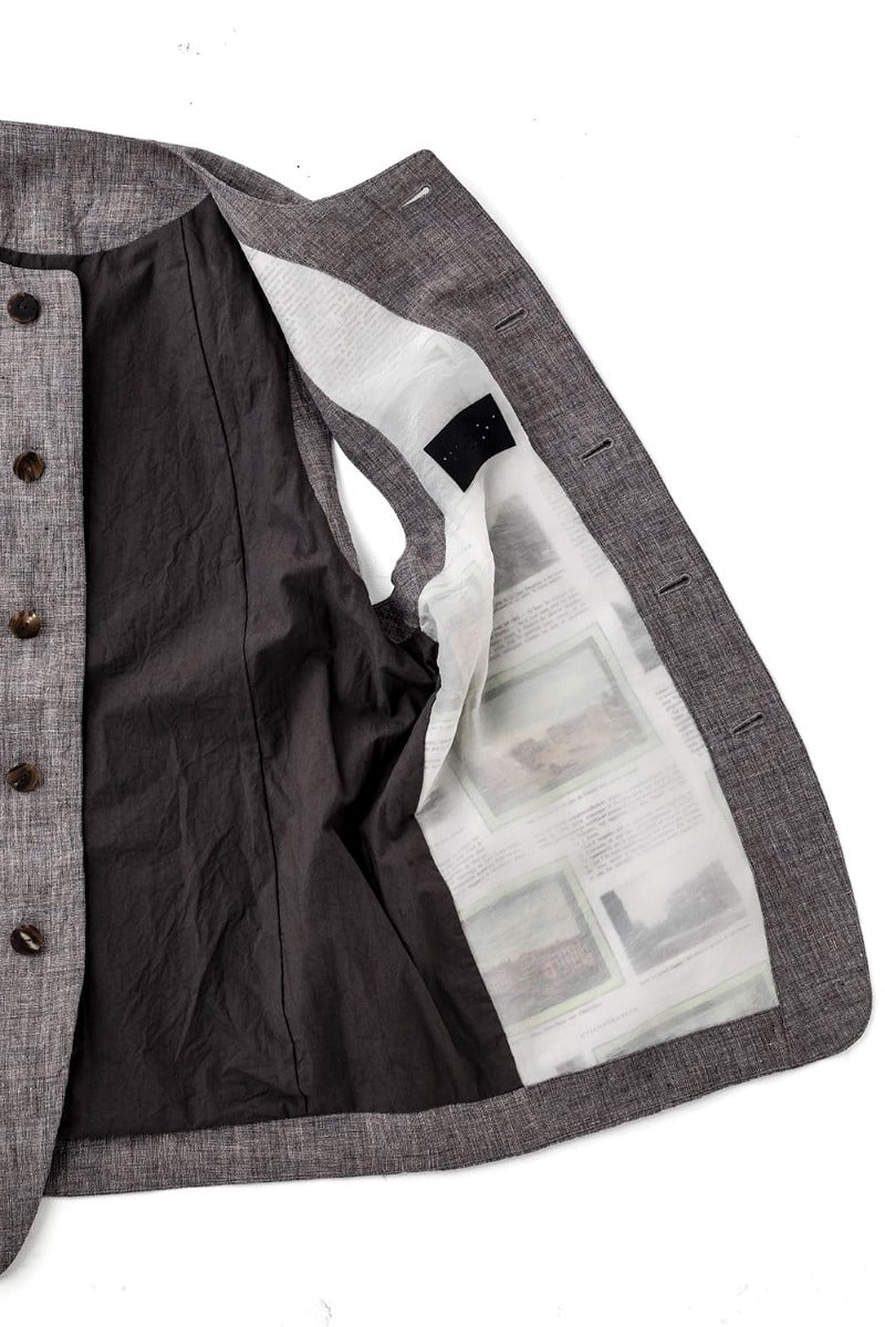 Vest Ramie Vintage Blue