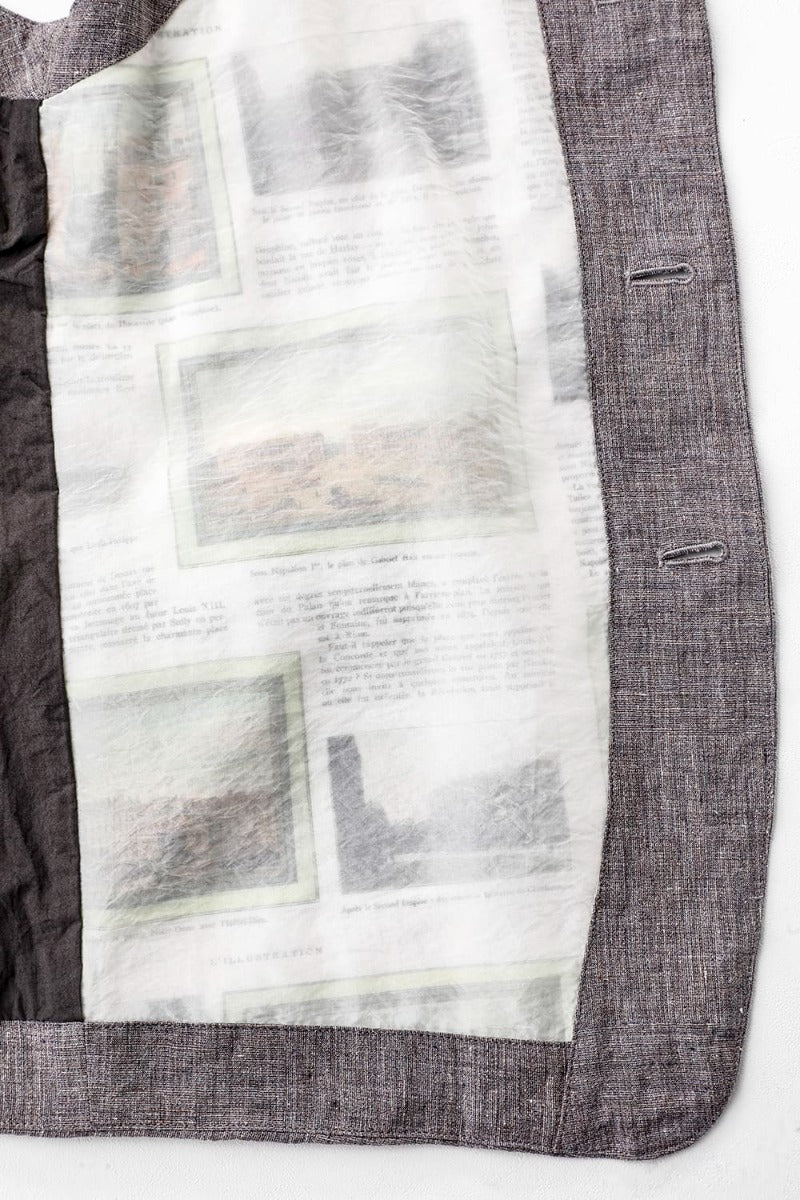 Vest Ramie Vintage Blue