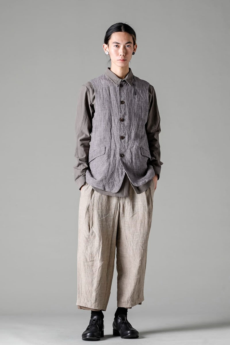 Vest Ramie Vintage Blue