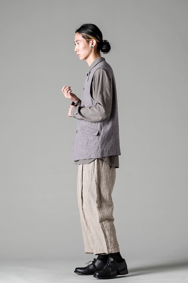 Vest Ramie Vintage Blue