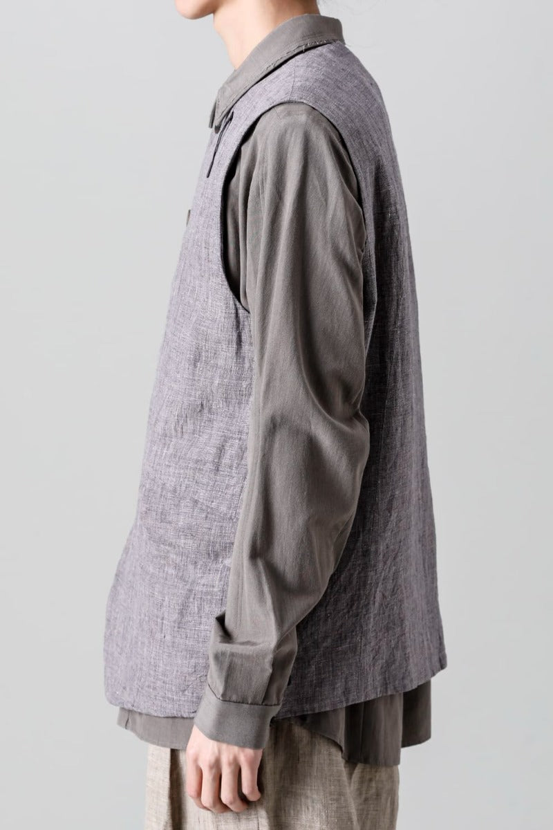 Vest Ramie Vintage Blue