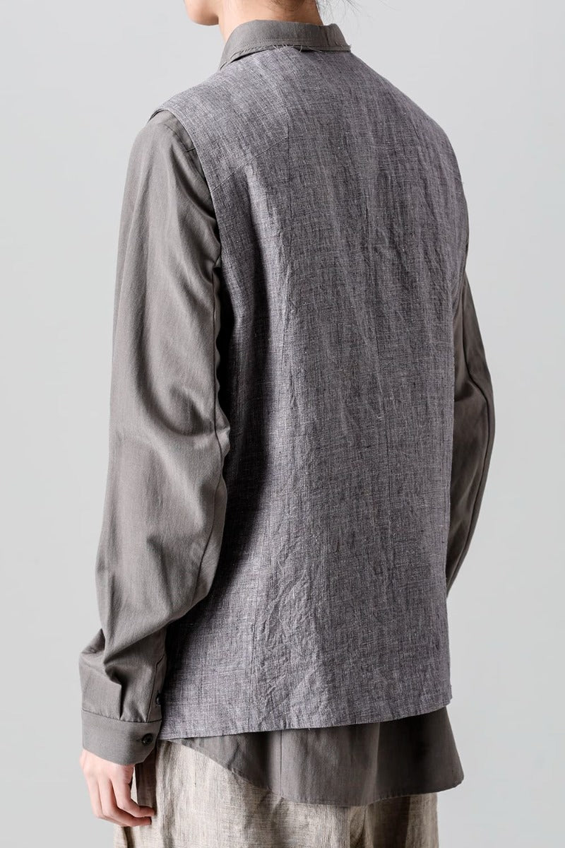 Vest Ramie Vintage Blue