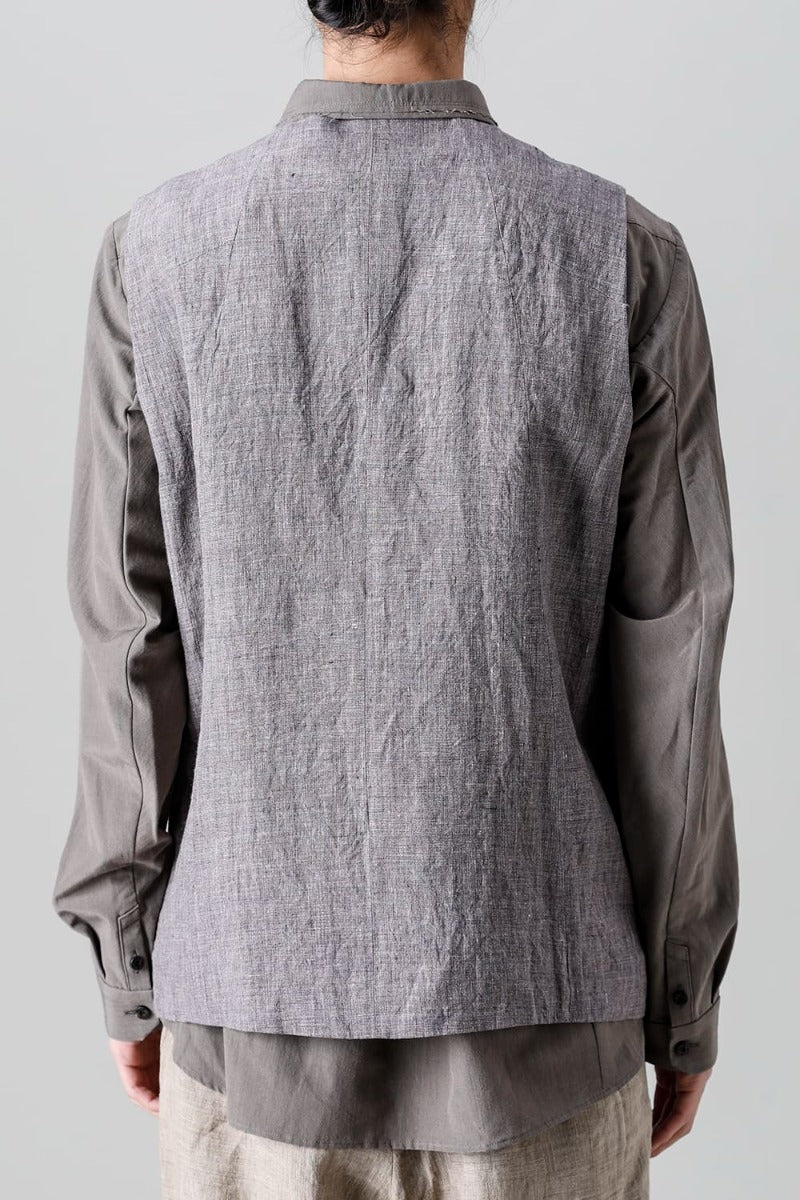 Vest Ramie Vintage Blue