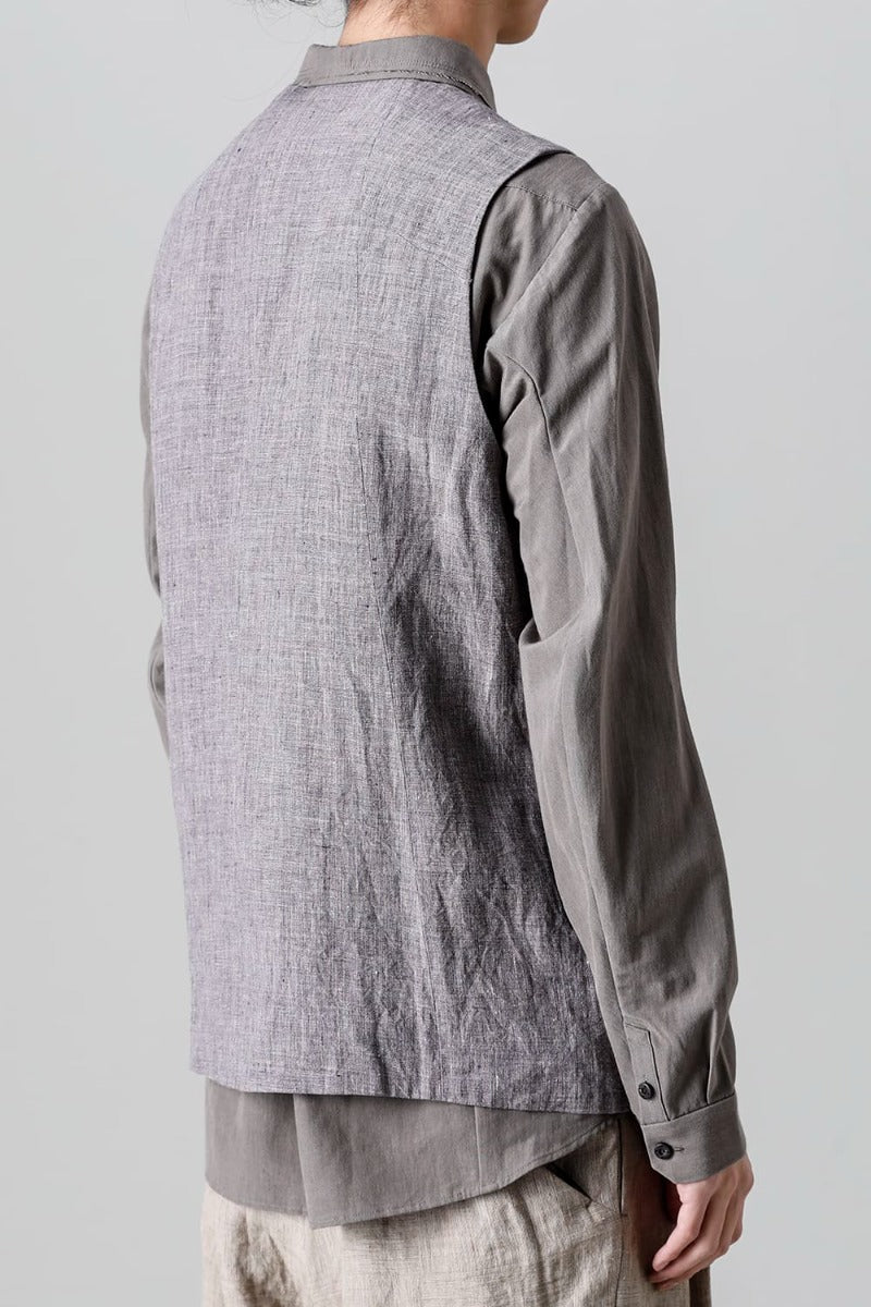 Vest Ramie Vintage Blue