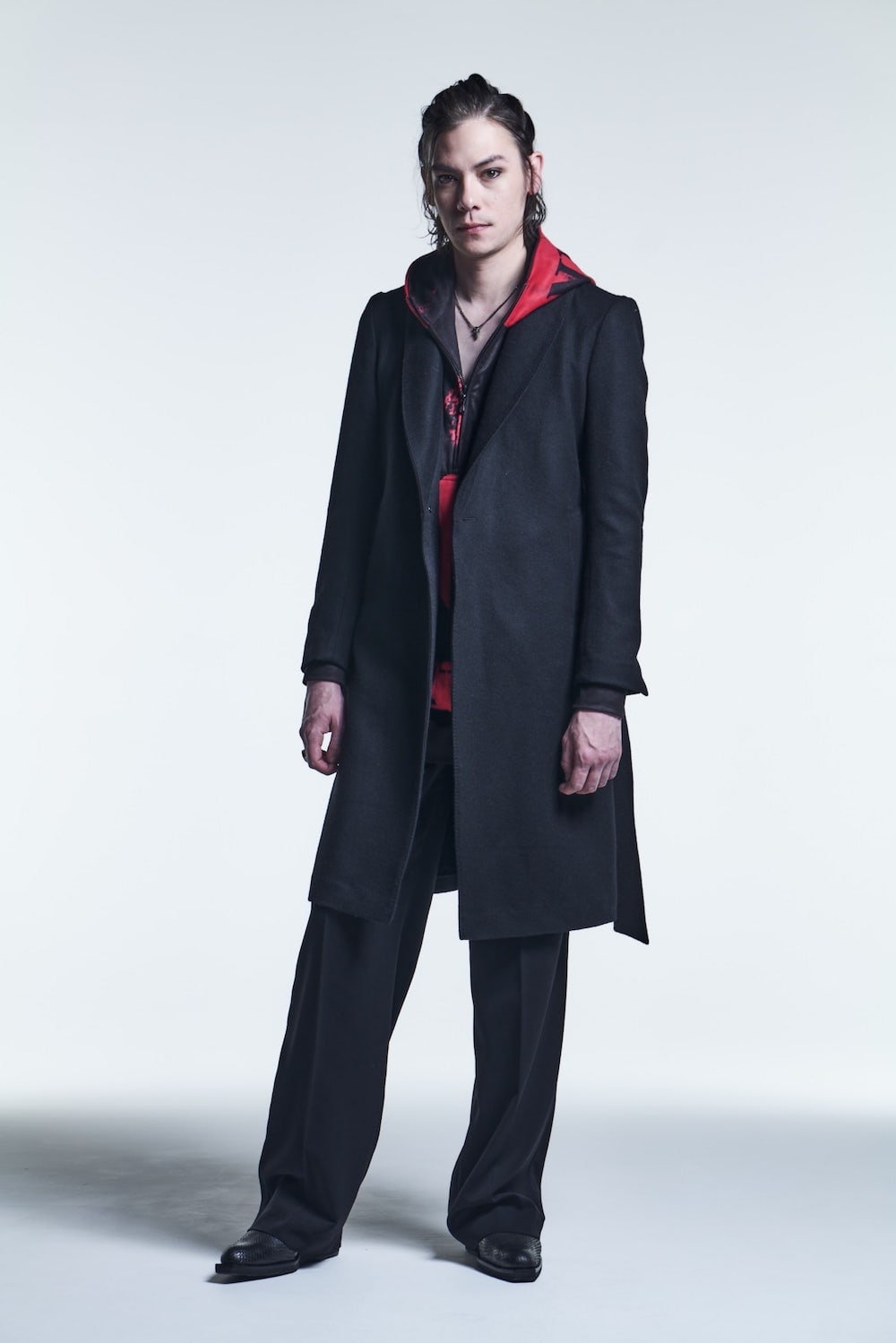 Shawl Collar Coat Black