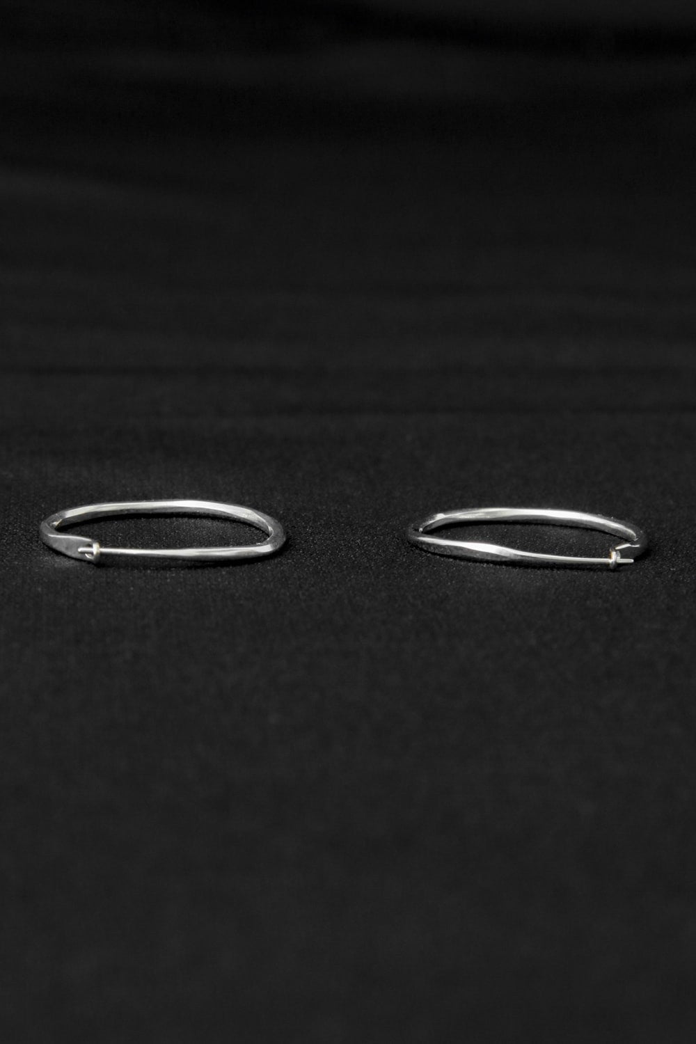 Hoop Earrings Fine Hammered