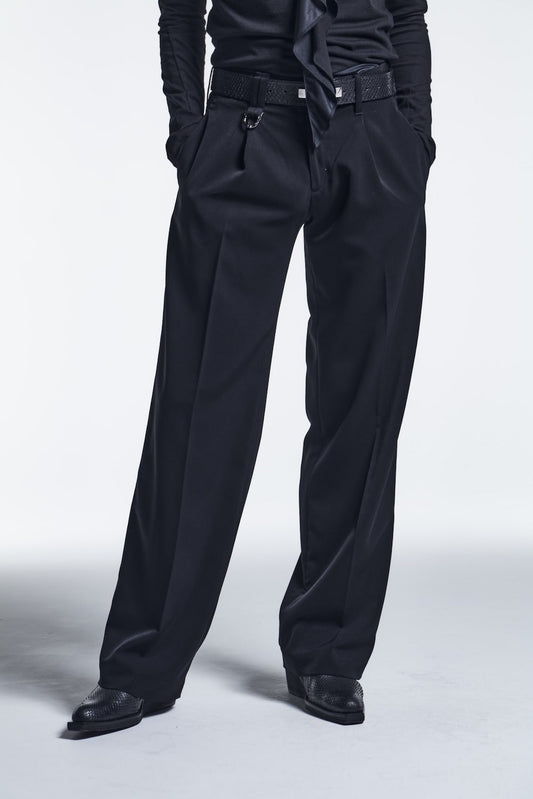 Wide Slacks Black