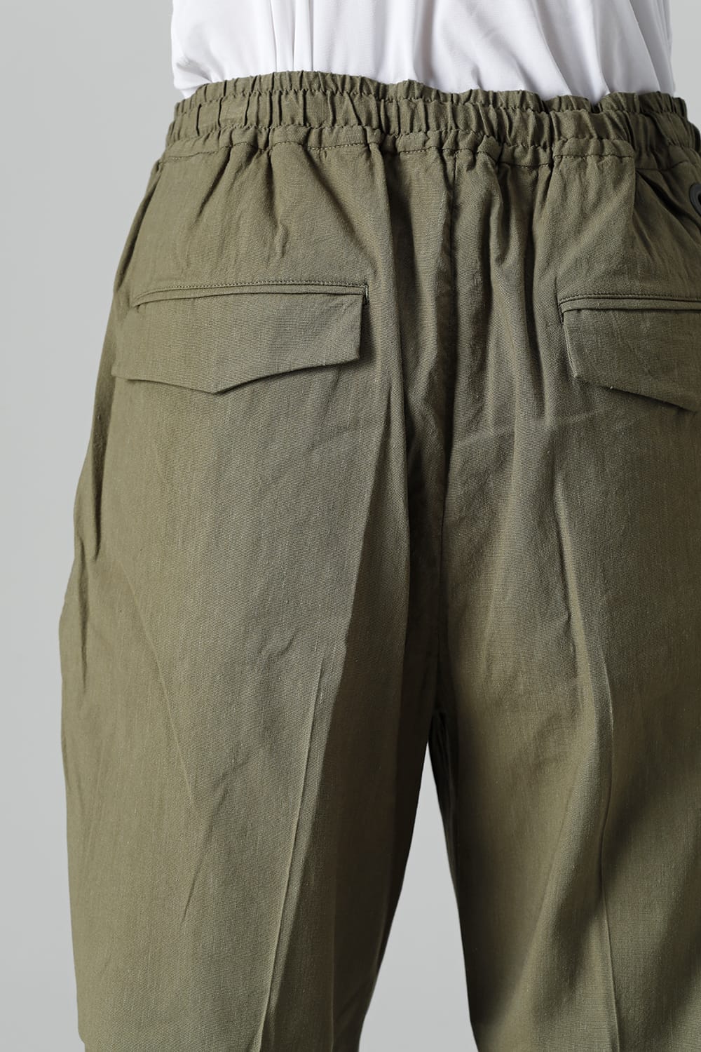 2 TUCKED WIDE TAPERED EASY PANTS Khaki