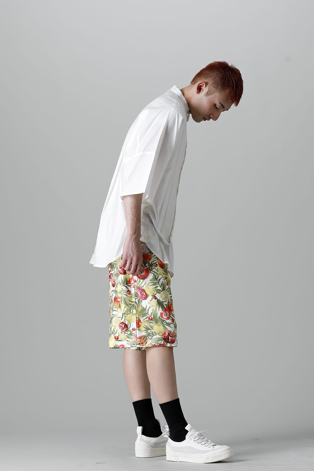 WM x Gramicci FRUIT PATTERN WIDE SHORT PANTS