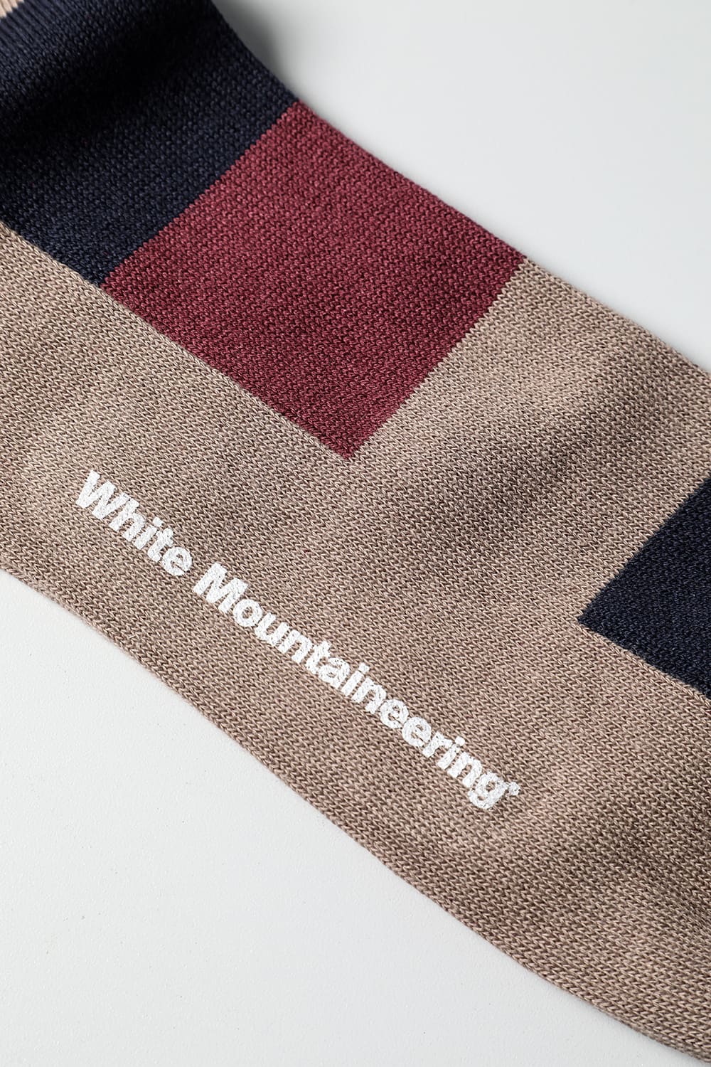 Multi Border Socks Burgundy / Brown