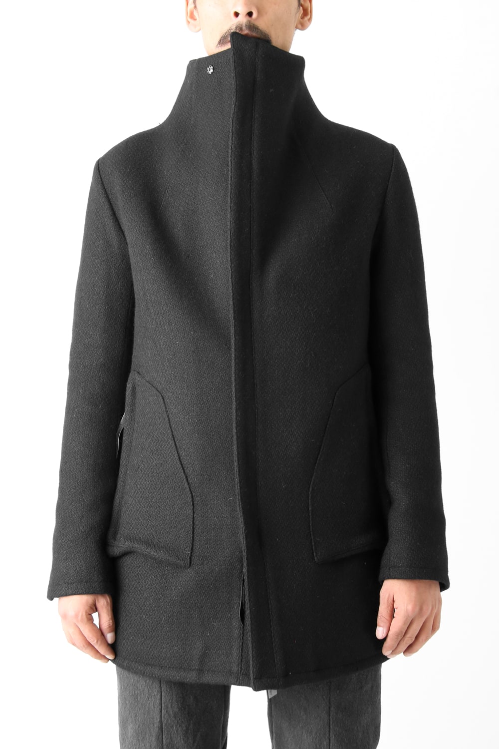 Wool High-Neck Jacket