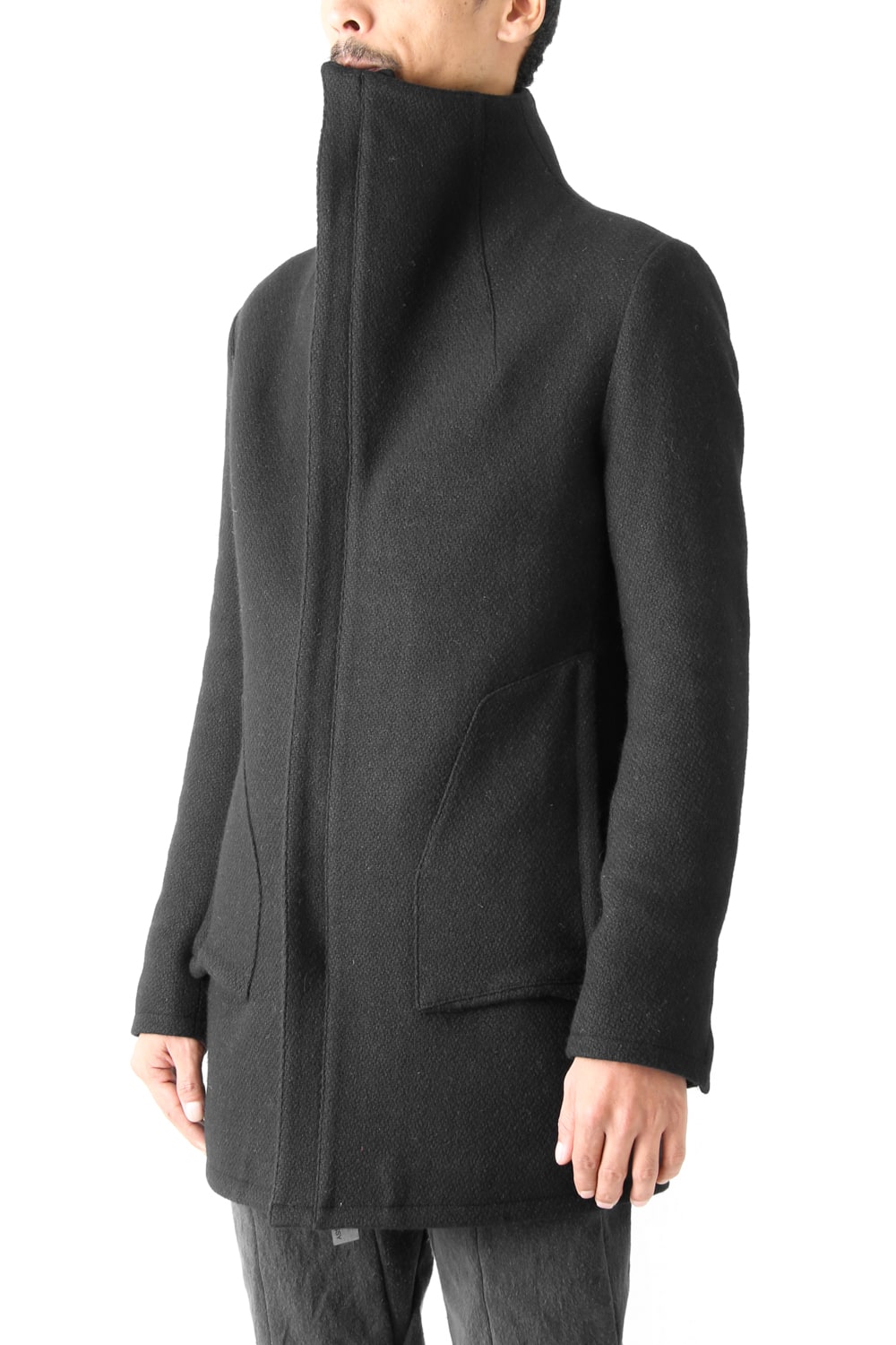 Wool High-Neck Jacket