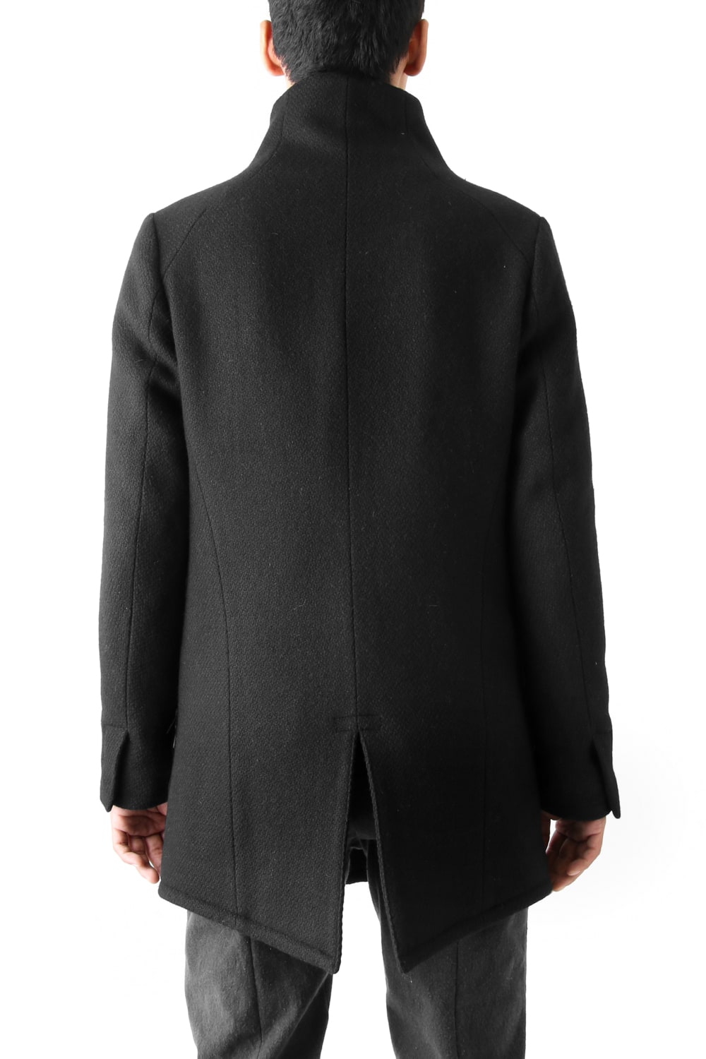 Wool High-Neck Jacket