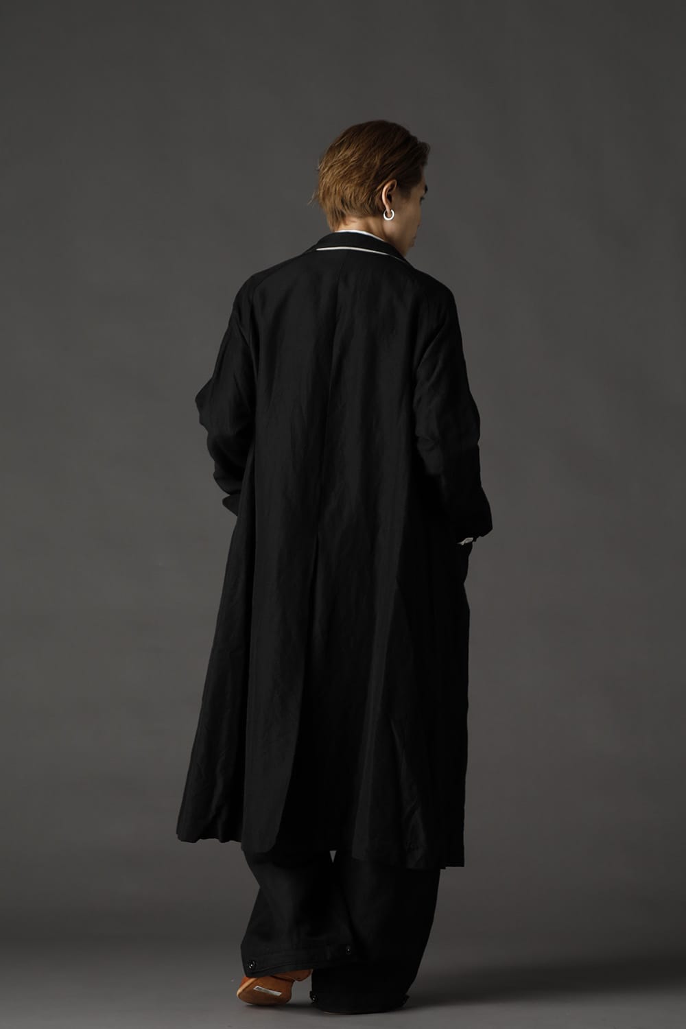 REX-GARNER Wool Ramie Draw Cord Pants