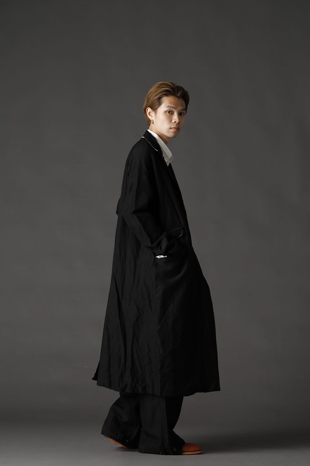 レックス クロノ ウール ラミー ロング コート