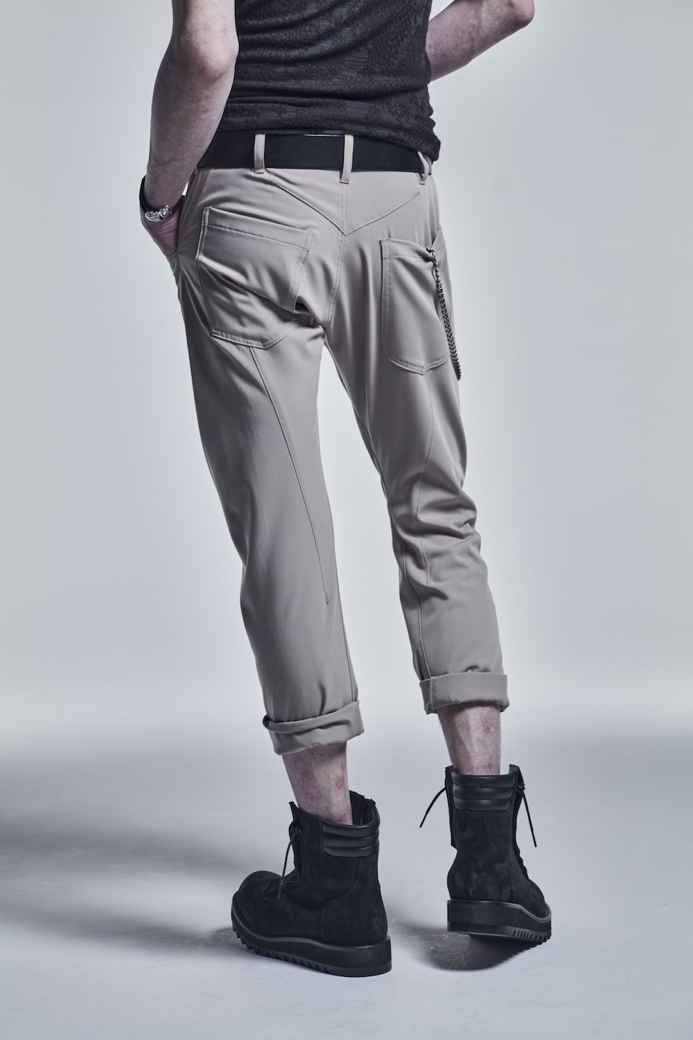 Curved Pants Beige