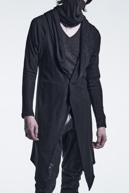 ドルマン フーディーカーディガン