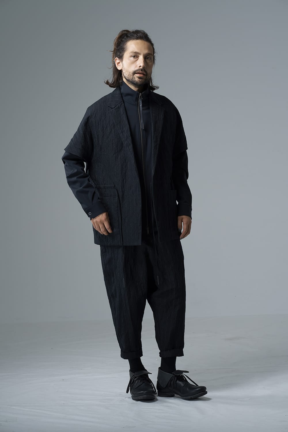 Drizzler jacket merino wool jersey bonding