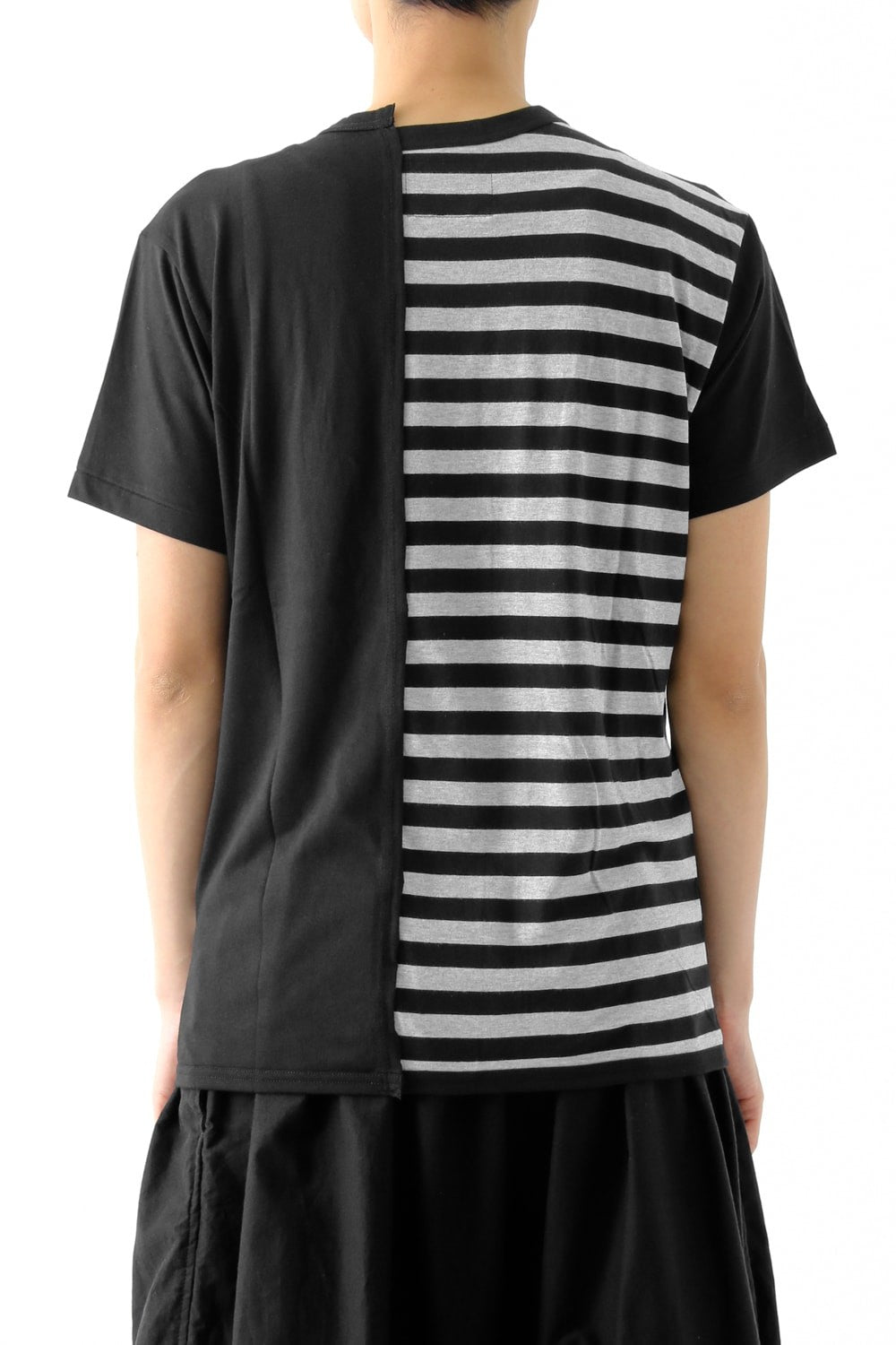 Vertical Switched Part T-Shirt