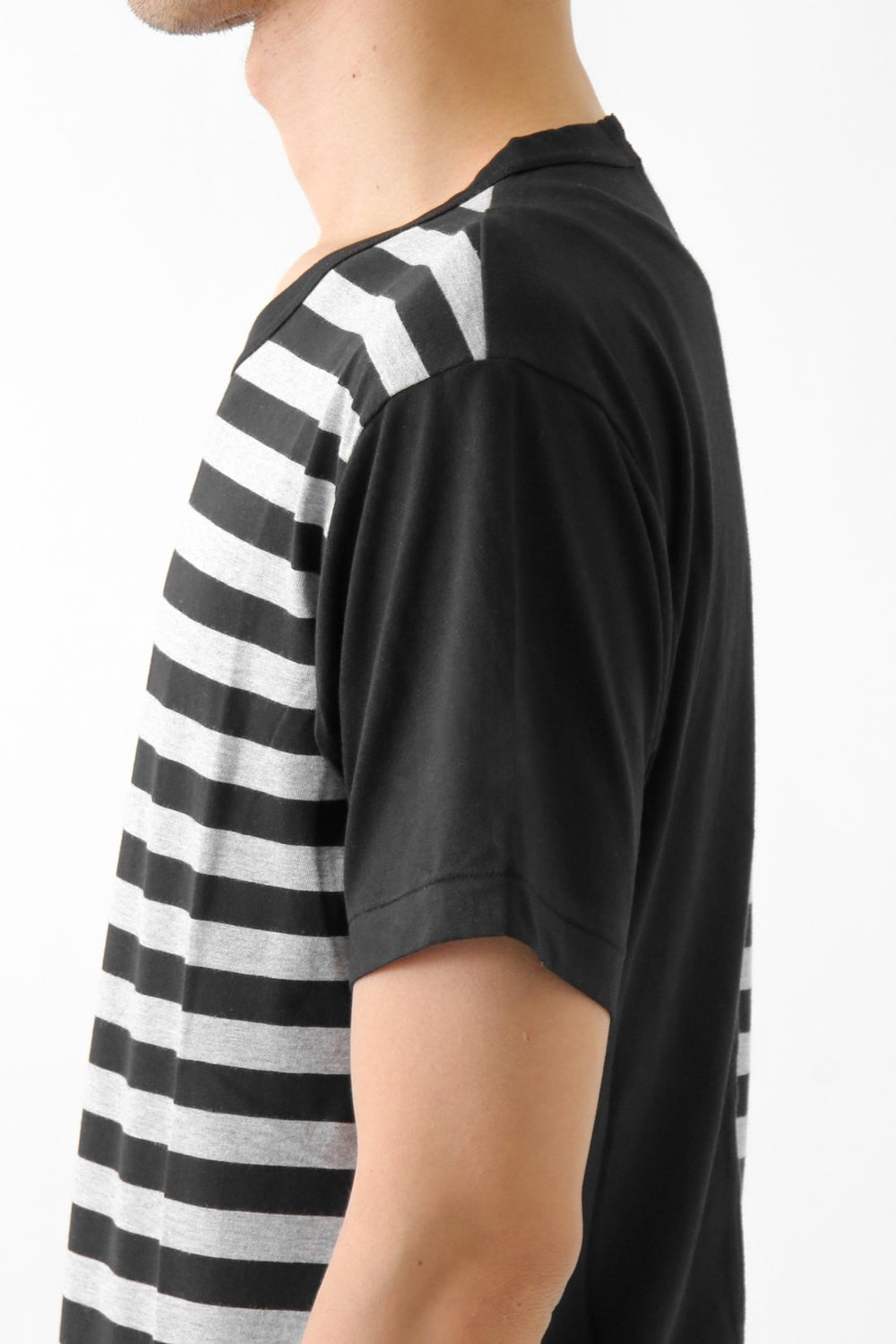 Vertical Switched Part T-Shirt