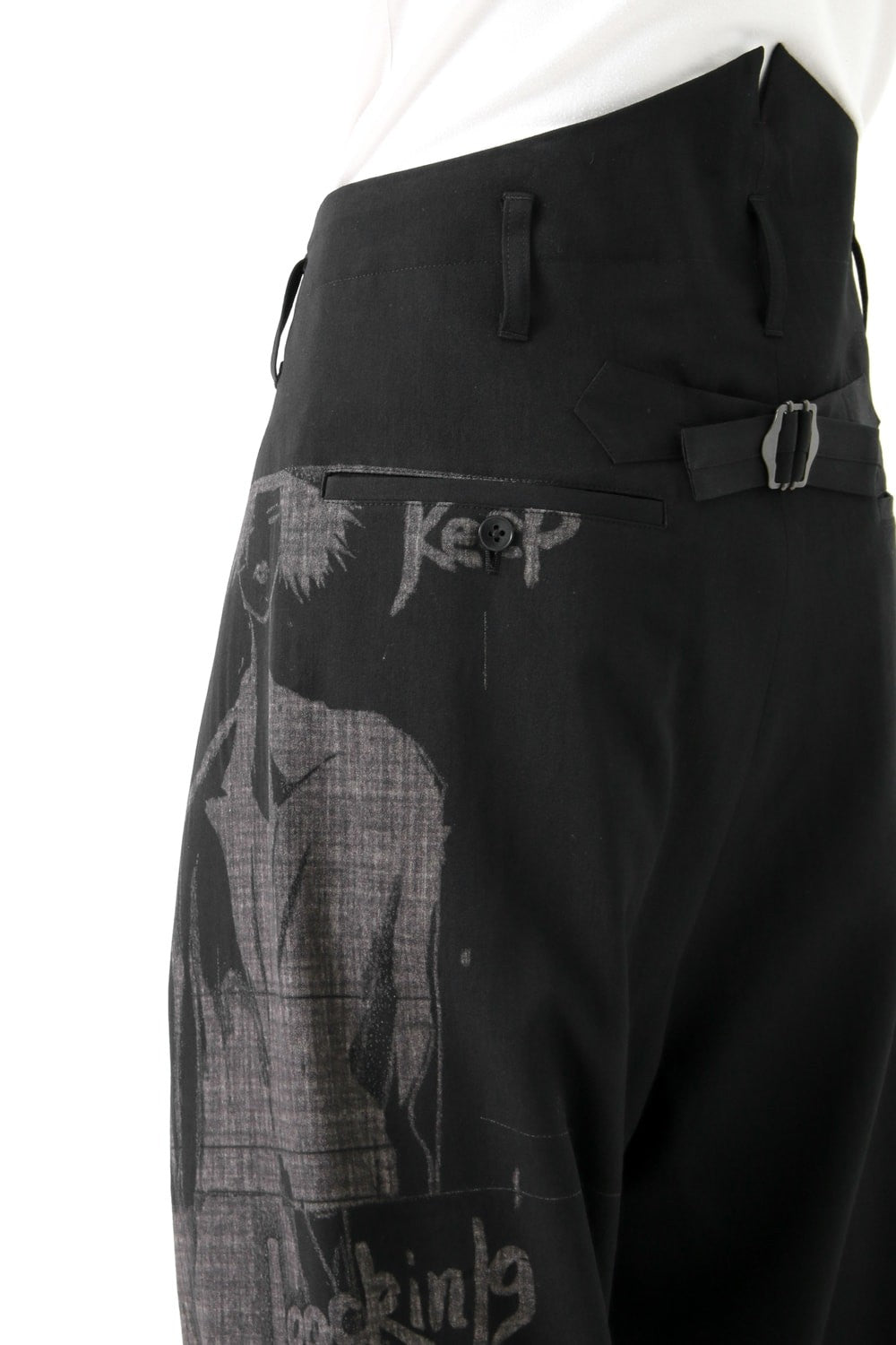 Print Suspend Suspenders Pants