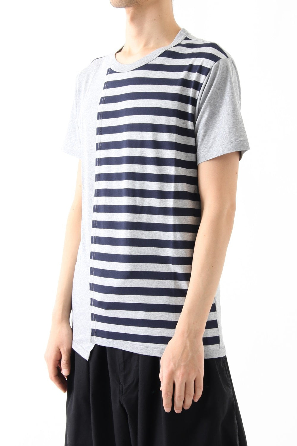 Vertical Switched Part T-Shirt