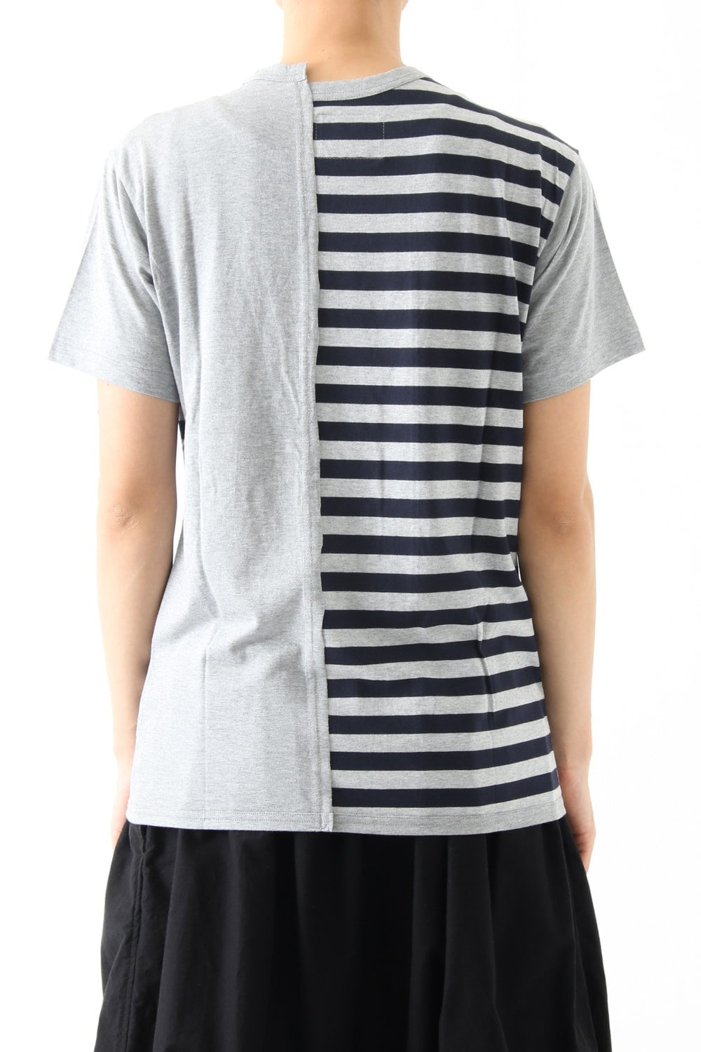 Vertical Switched Part T-Shirt