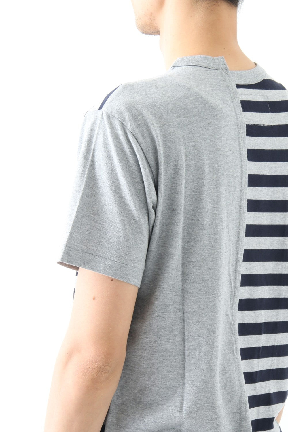 Vertical Switched Part T-Shirt