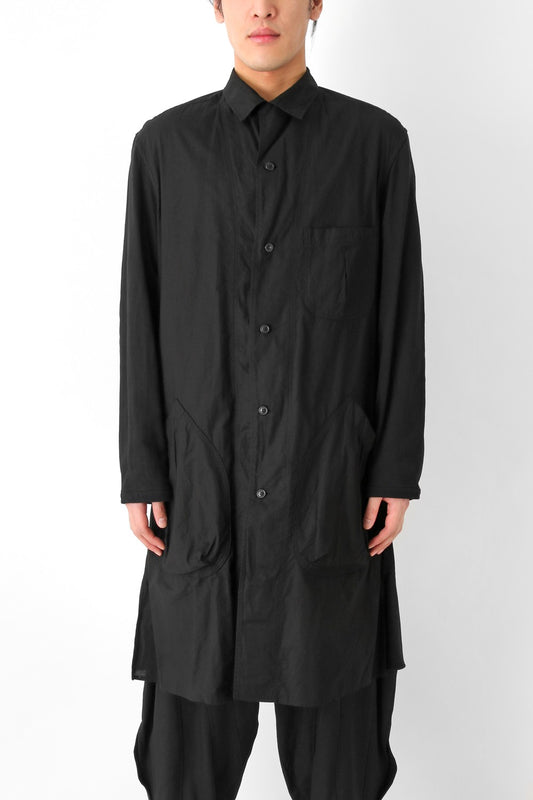 W-Spread Charcoal Dyed Coat