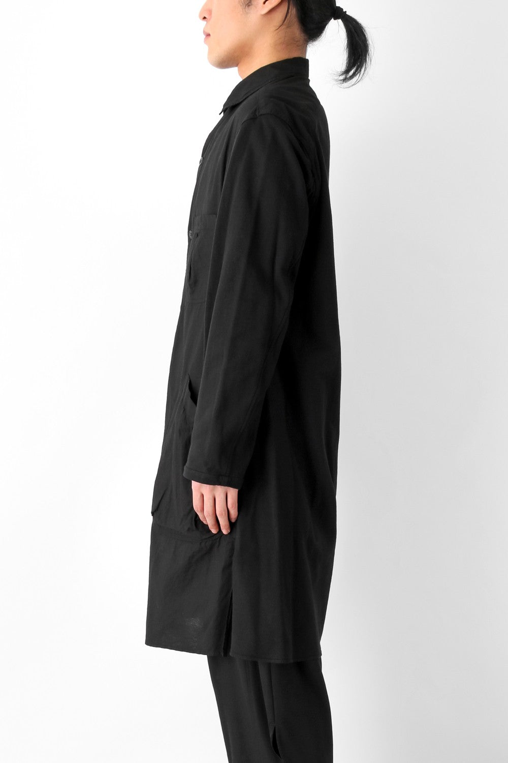 W-Spread Charcoal Dyed Coat