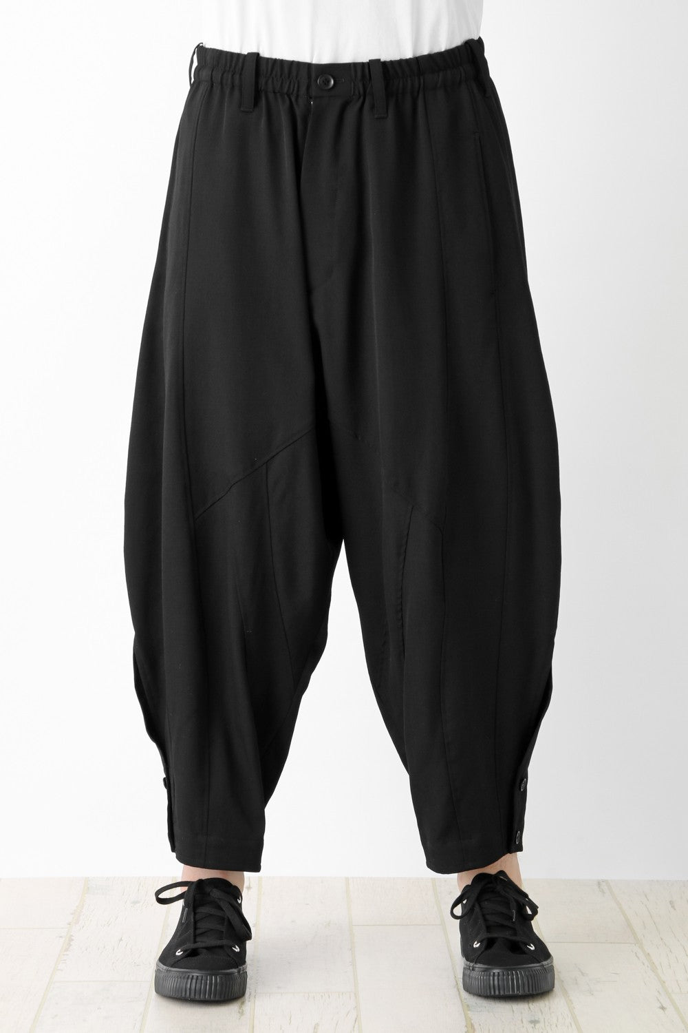 Wool Stitched Sarouel Pants