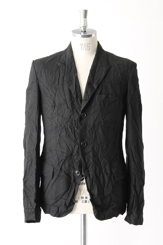 3B Peaked Lapel Wrinkled Jacket