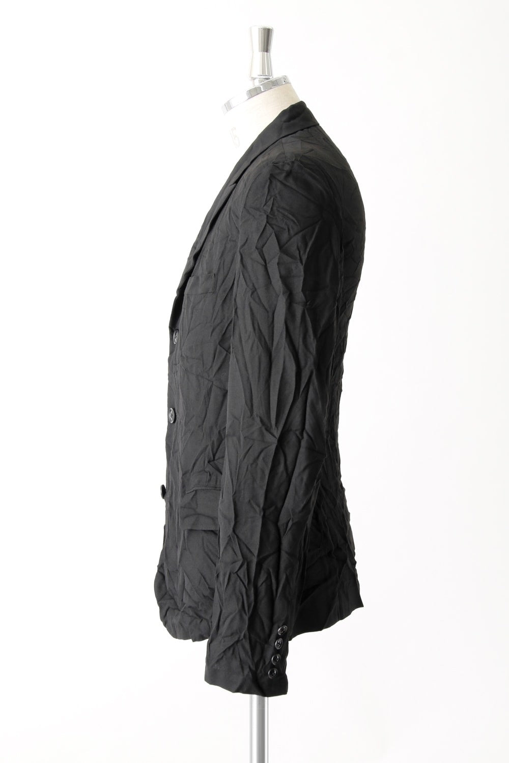 3B Peaked Lapel Wrinkled Jacket