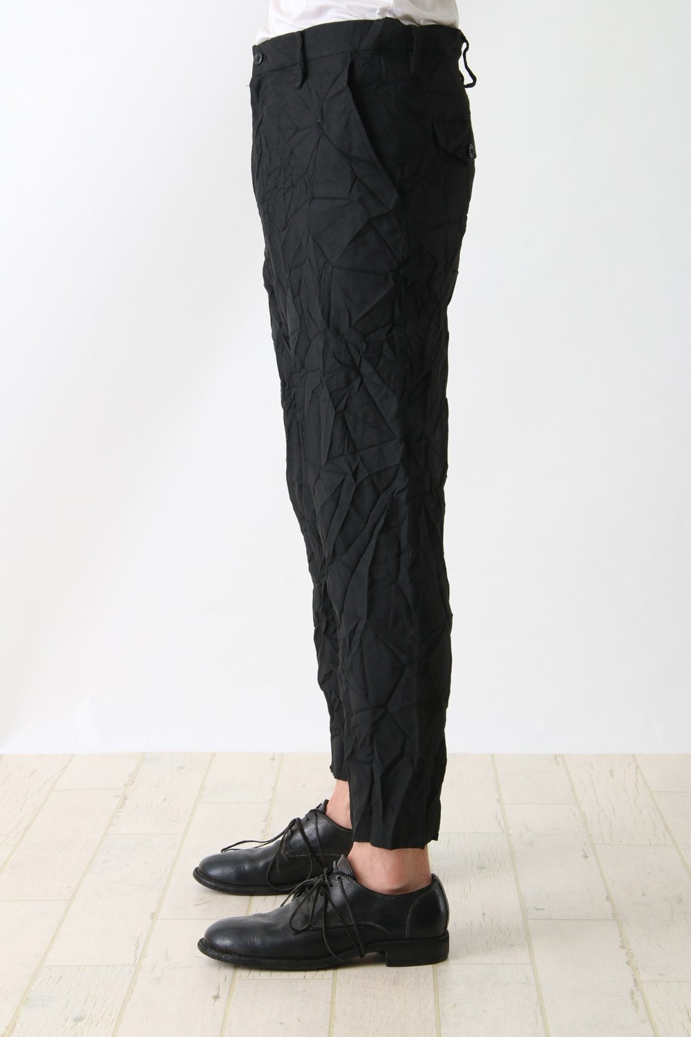 No Tuck Wrinkled Pants