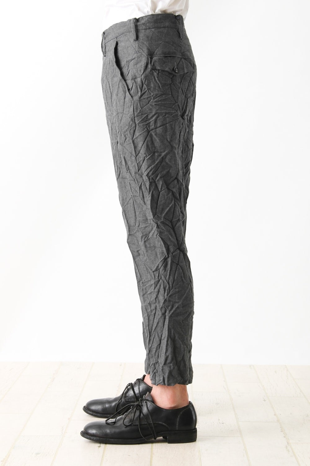 No Tuck Wrinkled Pants